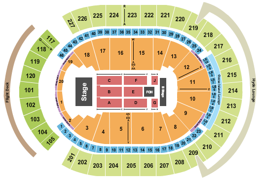 T-Mobile Arena Seating Chart: Ricardo Arjona