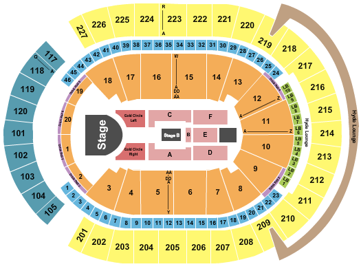 T-Mobile Arena Seating Chart: Rosalia
