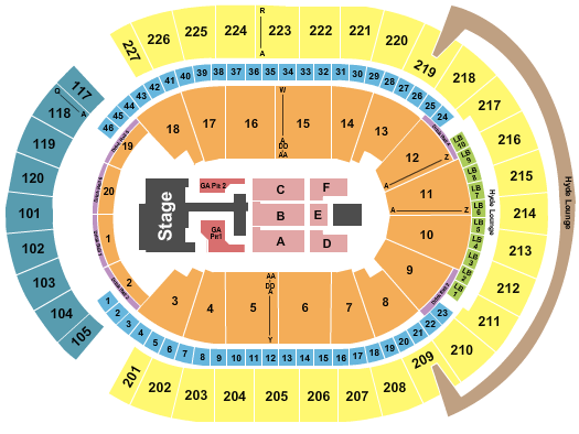 T-Mobile Arena Seating Chart: Teddy Swims