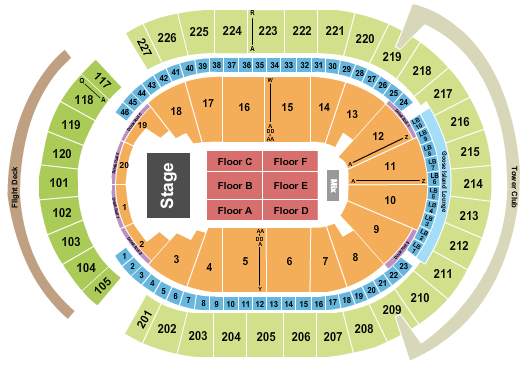 T-Mobile Arena Seating Chart: Taemin