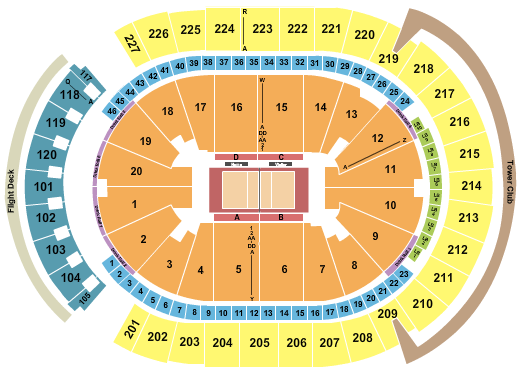 T-Mobile Arena Seating Chart: Volleyball