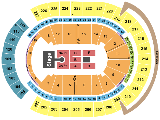 T-Mobile Arena Seating Chart: Weezer