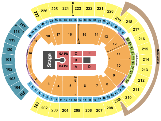 T-Mobile Arena Seating Chart: Weezer