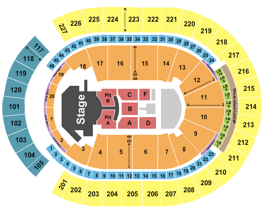T-Mobile Arena Seating Chart: iHeart Radio Music Festival 2