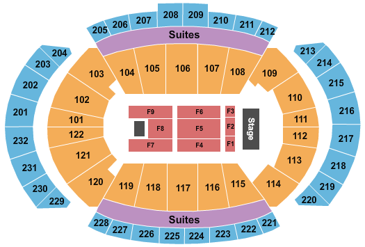 T-Mobile Center Seating Chart: Endstage 6