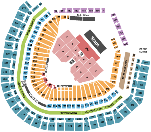 T-Mobile Park Seating Chart: Hozier