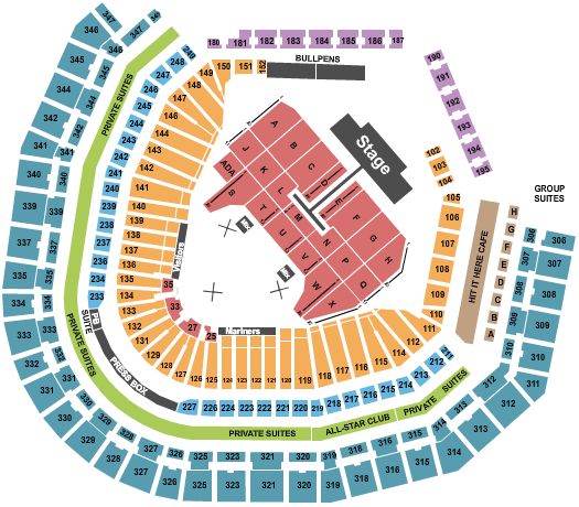 T-Mobile Park Seating Chart: Post Malone