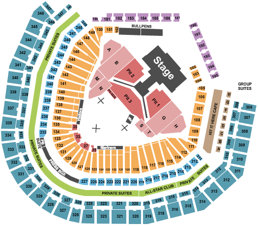 T-Mobile Park Seating Chart: Stray Kids