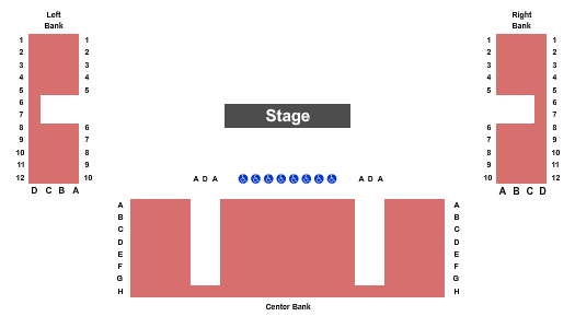 Tennessee Performing Arts Center - Andrew Johnson Theater Map