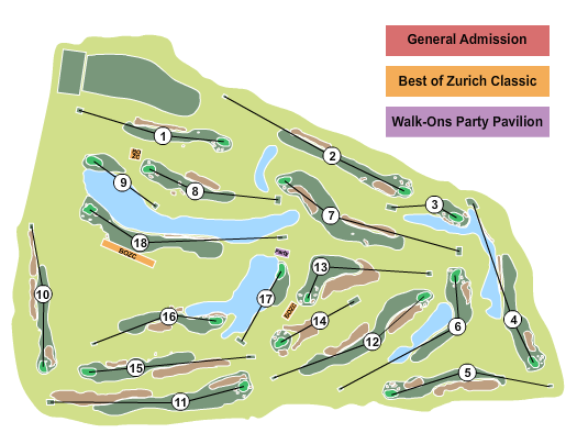 TPC Louisiana Seating Chart: Golf