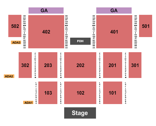 Tachi Palace Hotel & Casino Seating Chart: Endstage Outdoor 2