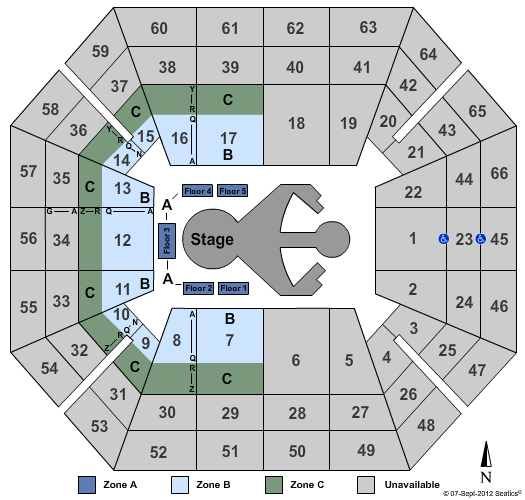 Taco Bell Arena Seating Chart