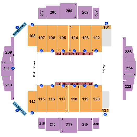 Tacoma Dome Seating Chart: PBR 2