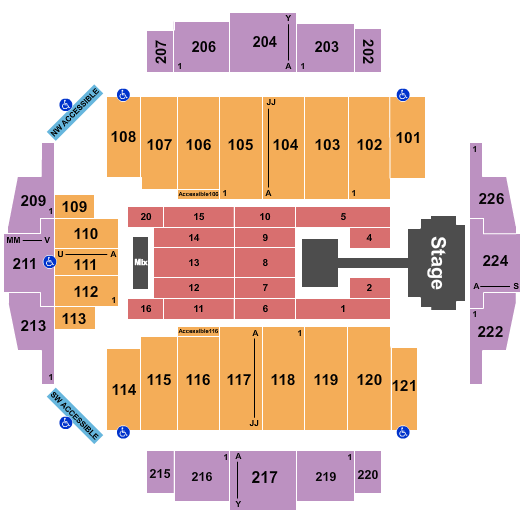 Tacoma Dome Seating Chart: Seventeen