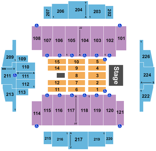 Tacoma Dome Seating Chart Queen