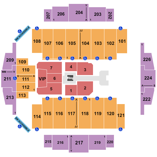 Tacoma Dome Seating Chart: Wrestling - AEW