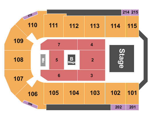 Tahoe Blue Event Center Seating Chart