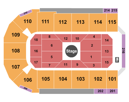 Tahoe Blue Event Center Seating Chart