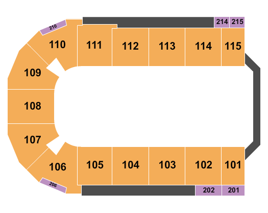 Tahoe Blue Event Center Seating Chart: Open Floor