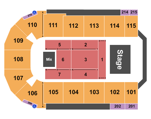Tahoe Blue Event Center Seating Chart: Third Day