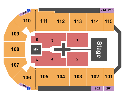 Tahoe Blue Event Center Seating Chart: TobyMac