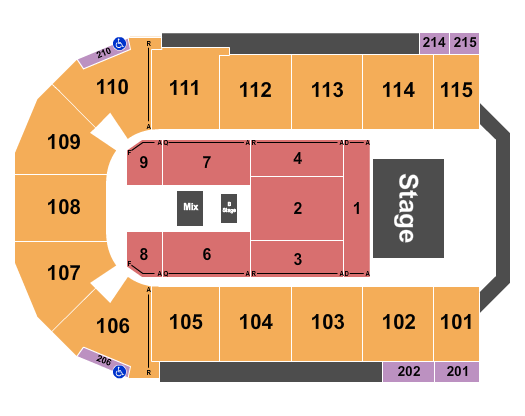 Tahoe Blue Event Center Seating Chart: Zach Williams