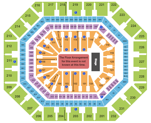 Disney On Ice Tickets | Seating Chart | Footprint Center | Generic Floor