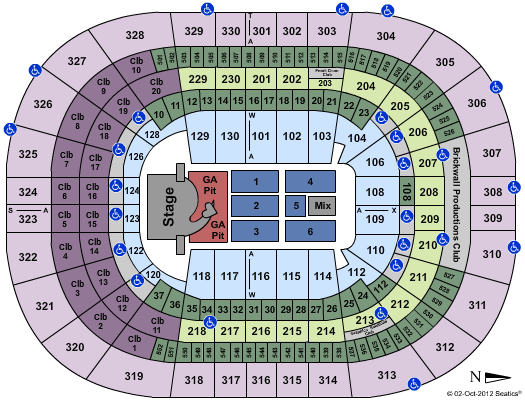 Tampa Bay Times Forum Seating Chart