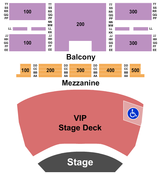 Historic Duncan Auditorium at Tampa Theatre Seating Chart: Endstage GA