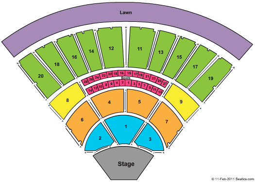 Hall Tanglewood Seating Chart
