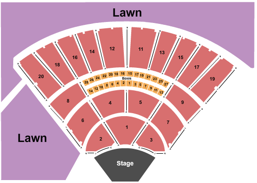 Tanglewood Seating Chart: End Stage