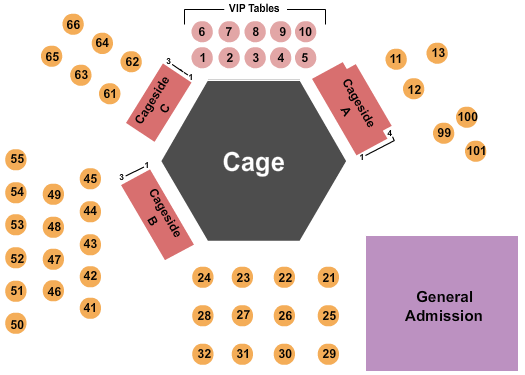 Tannery Row Ale House Seating Chart: NFC Fight Night