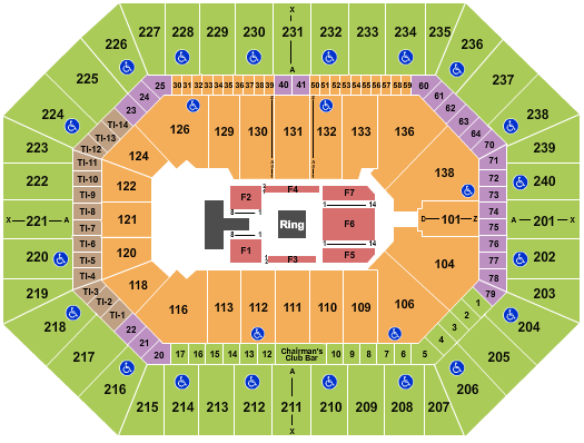 Target Center Seating Chart: AEW