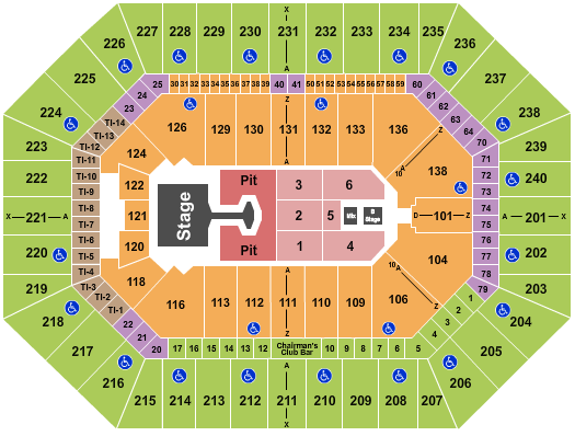 Target Center Seating Chart: Disturbed