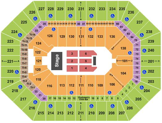 Target Center Seating Chart: Endstage 6