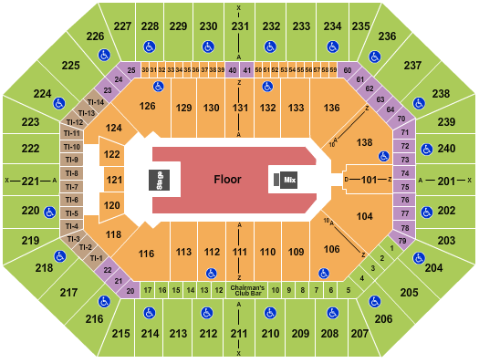 Target Center Seating Chart: Endstage GA Floor 3