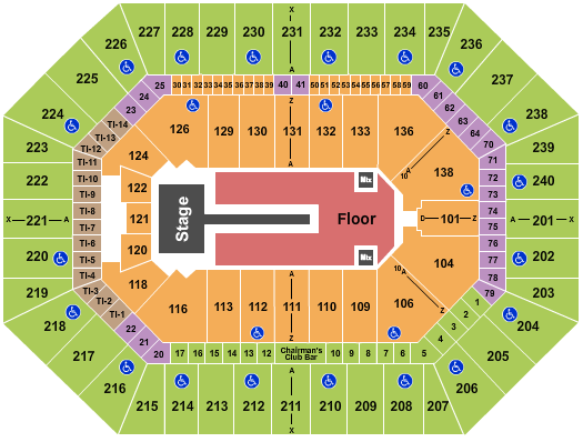 Target Center Seating Chart: Florence and The Machine