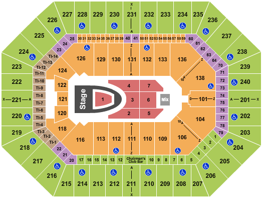 Target Center Seating Chart: For King and Country