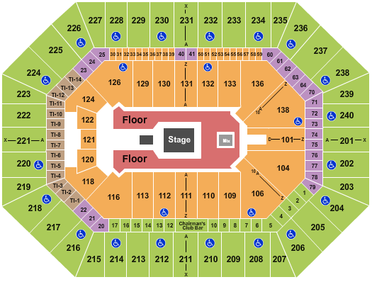Target Center Seating Chart: Forrest Frank