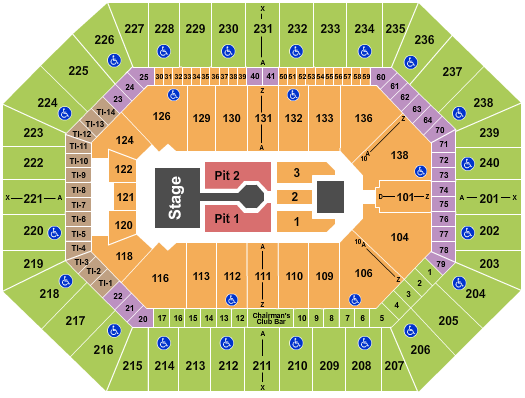 Target Center Seating Chart: Josiah Queen