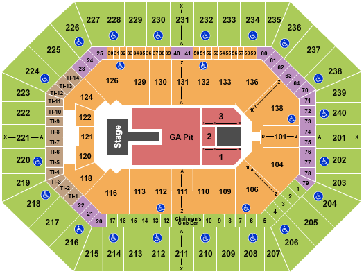 Target Center Seating Chart: Endstage 7