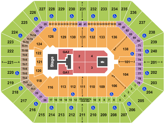 Target Center Seating Chart: Phil Wickham