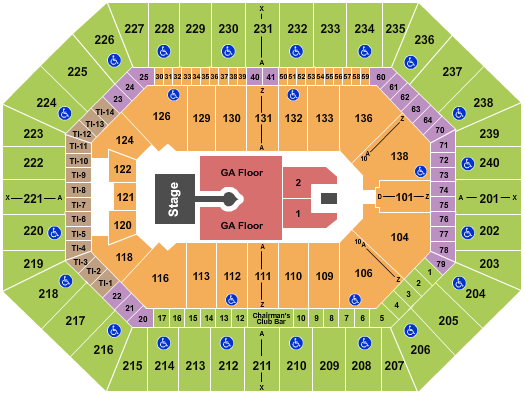 Target Center Seating Chart: Sabrina Carpenter