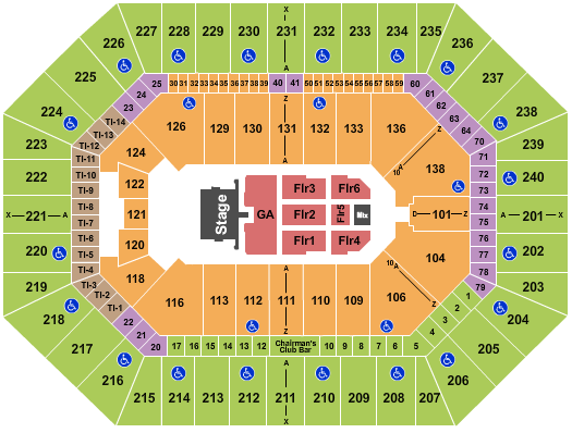 Target Center Seating Chart: Springsteen