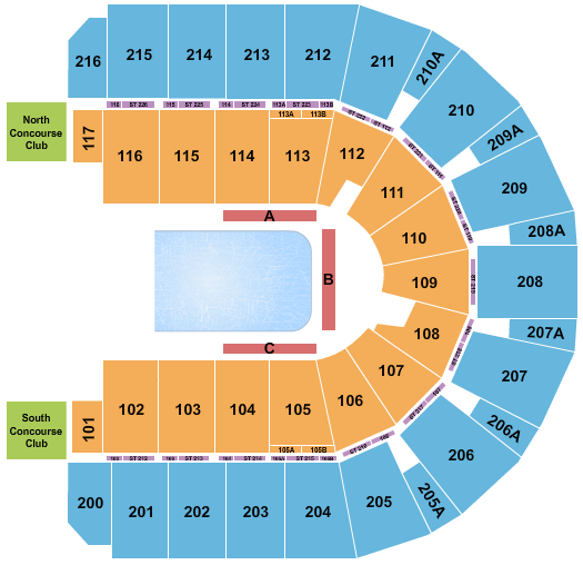 Vibrant Arena at The MARK Seating Chart: Crystal