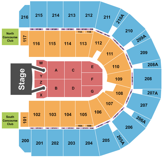 Vibrant Arena at The MARK Seating Chart: Little Big Town
