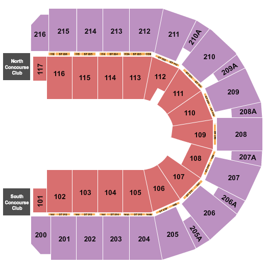 Vibrant Arena at The MARK Seating Chart: Open Floor 2