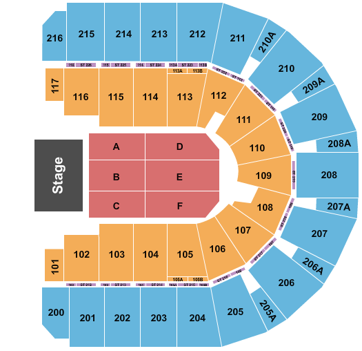 Vibrant Arena at The MARK Seating Chart: Reba McEntire