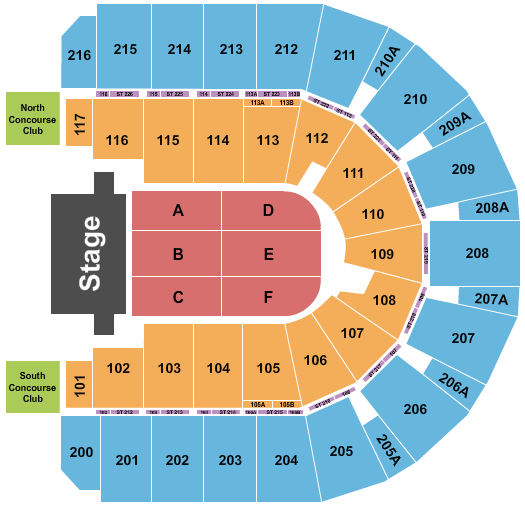 Vibrant Arena at The MARK Seating Chart: TSO