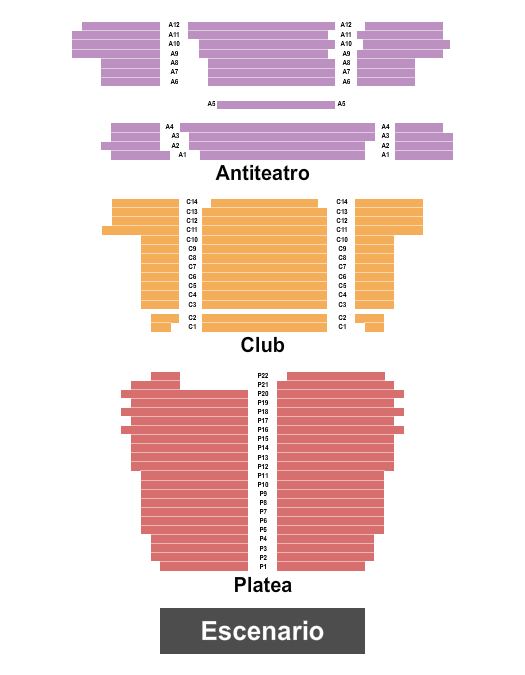 Teatro Nuevo Apolo Seating Chart: Endstage